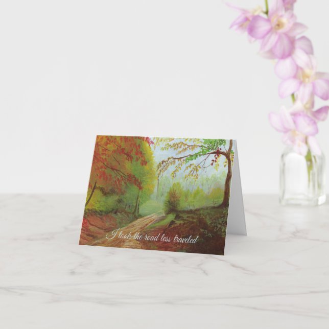 Cartão Road Less Traveled (Orquídea)