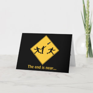 Cartão Road Sign- Meteor Greeting Card- With Greeting