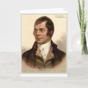 Cartão Robert Burns "To Know Her" Love Quote Gifts & Tees