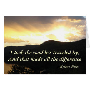 Cartão Robert Frost Card