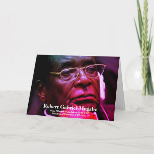 Cartão Robert G. Mugabe, Presidente do Zimbabué