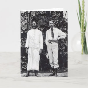 Cartão Robert Louis Stevenson and his friend