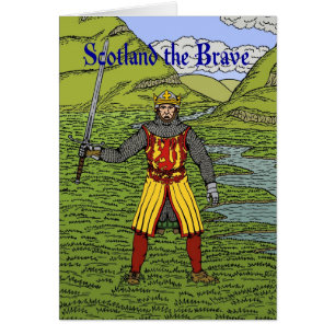 Cartão Robert, o Bruce Scotland, o Bravo