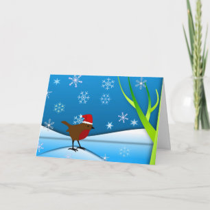Cartão Robin Natal
