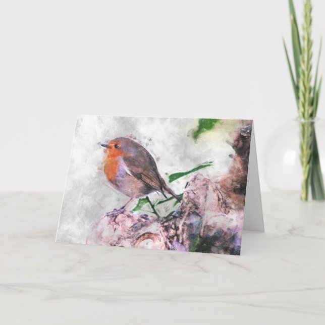 Cartão Robin Redbreast (Frente)