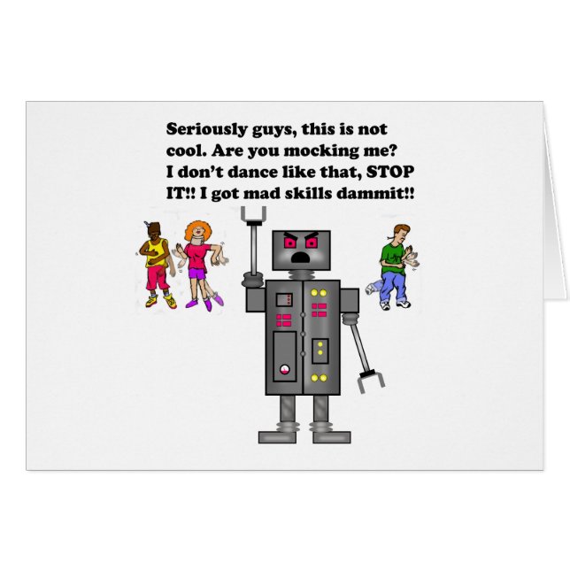 Cartão robô, (Frente Horizontal)