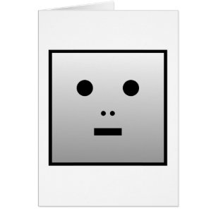 Cartão Robô anônimo