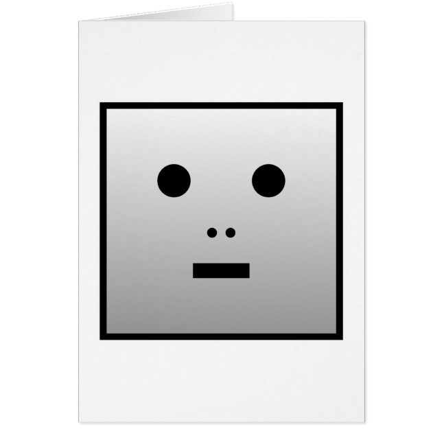 Cartão Robô anônimo (Frente)