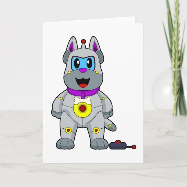 Cartão Robô Cachorro (Frente)