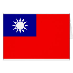 Cartão ROC Taiwan - Bandeira de Taiwan - 中 華 民 國