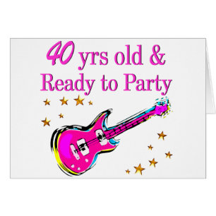 CARTÃO ROCA N ROLL 40TH