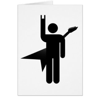Cartão Rocha das guitarra!