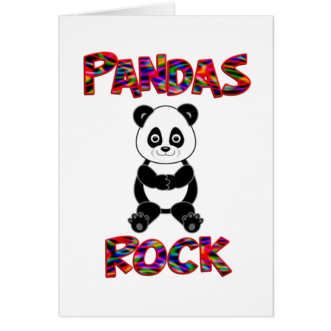 Cartão Rocha das pandas (Frente)