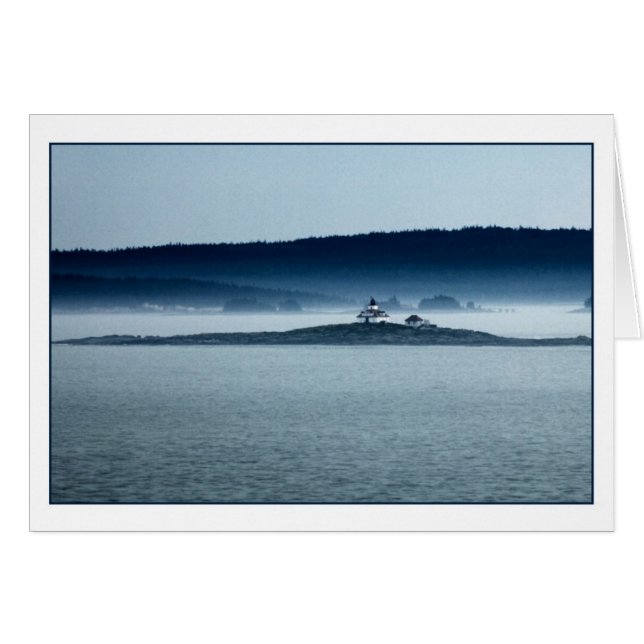 Cartão Rocha do ovo no alvorecer (Frente Horizontal)