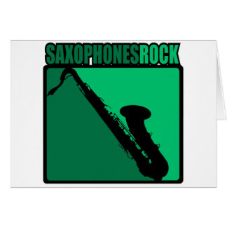 Cartão Rocha dos saxofones!