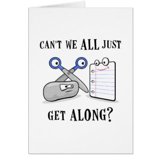 Cartão Rocha-Papel-Tesouras