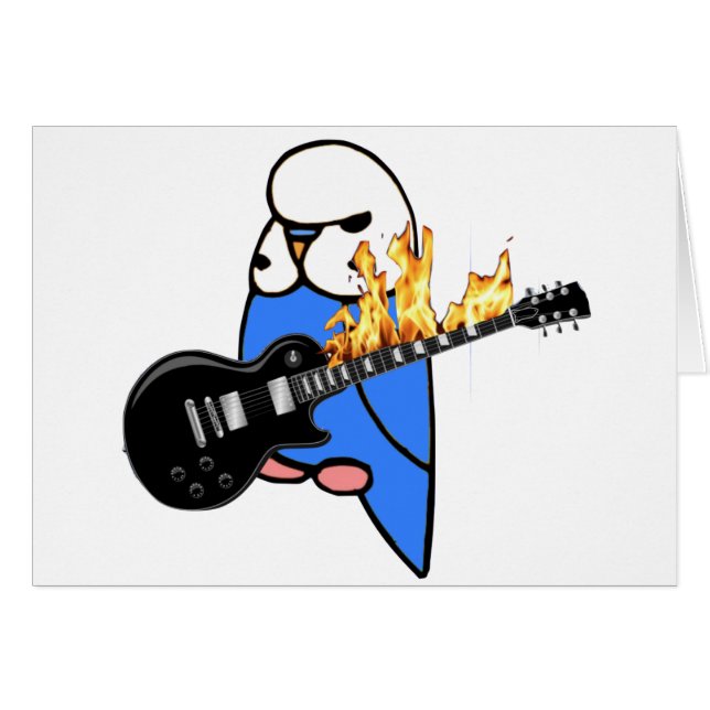 Cartão Rochas de Budgie (Frente Horizontal)