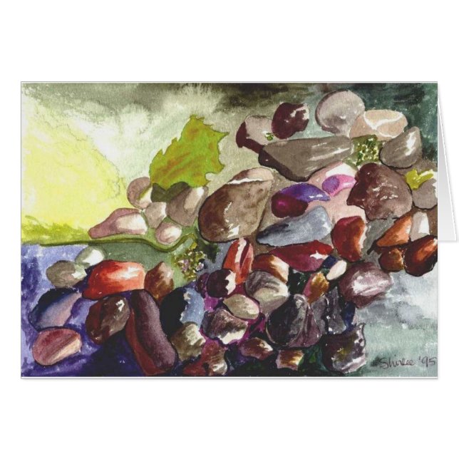 Cartão Rochas do rio (Frente Horizontal)