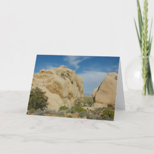 Cartão Rochas grandes no Parque Nacional Joshua Tree