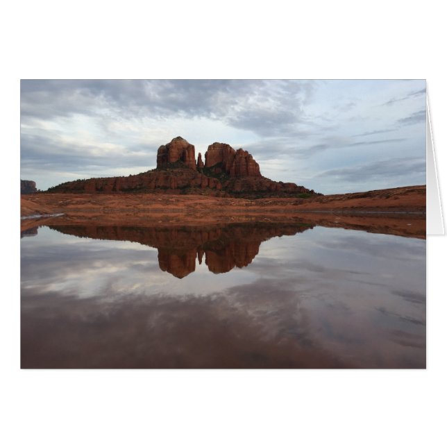 Cartão Rochas vermelhas em Sedona (Frente Horizontal)