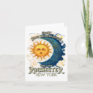 Cartão Rochester New York 2024 Total Solar Eclipse abril