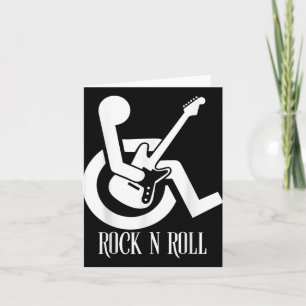 Cartão Rock And Roll Handicap Parking Engraçado Guit Acús