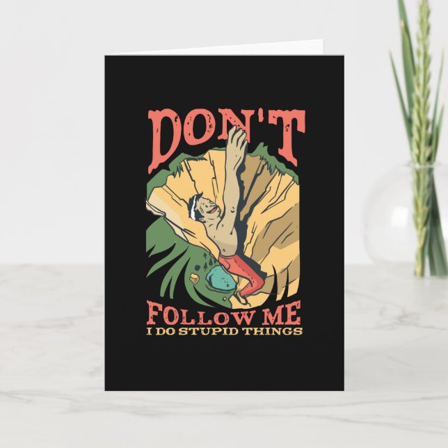 Cartão Rock Climber (Frente)