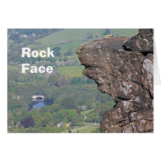 Cartão Rock Face (Frente Horizontal)