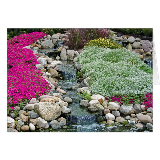 Cartão Rock Garden (Frente horizontal)