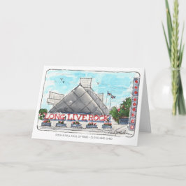 Cartão Rock Hall Dobrado Notecard