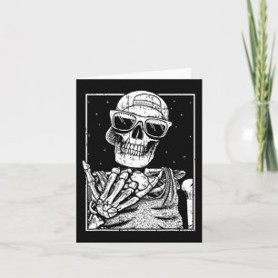 Cartão Rock N Roll Banda Preguiçoso Halloween Figurume Ro