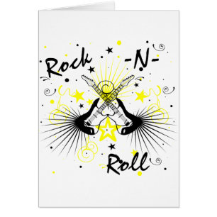 Cartão Rock n Roll Guitars