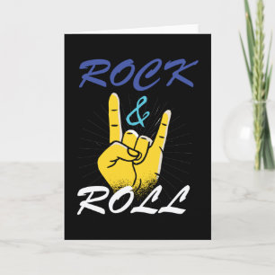 Cartão Rock N Roll - Sinal de Mão