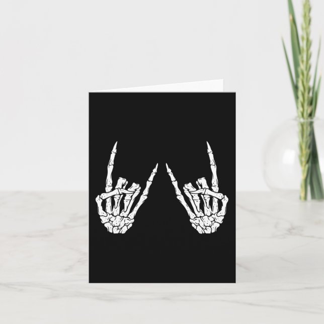 Cartão Rock On Banda Rock And Roll Halloween Costume Men  (Frente)