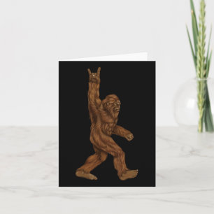 Cartão Rock On Bigfoot - Concert Buddy - Sasque Desenhado