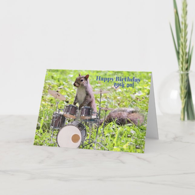 Cartão Rock On Birthday Card (Frente)