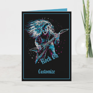 Cartão Rock On Heavy Metal