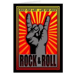 Cartão Rock & Roll