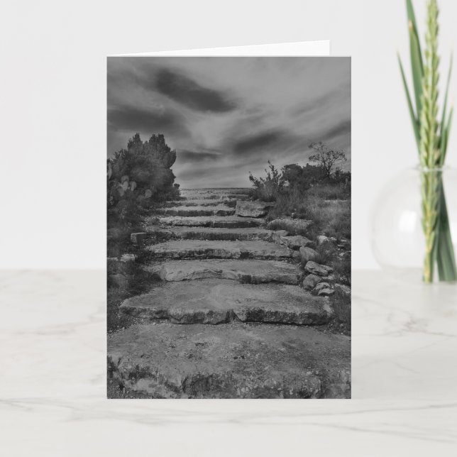 Cartão Rock Stairs Greeting Card (Frente)