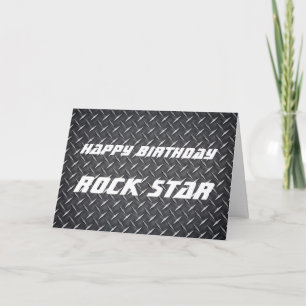 Cartão Rock Star Birthday Card