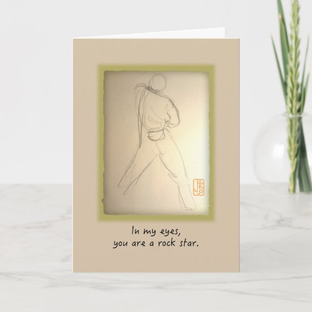Cartão Rock Star Para Ele Aniversário (Frente)