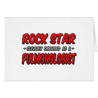 Cartão Rock Star. Pulmonólogo