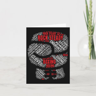 Cartão Rock Steady Boxing Glove Parkinsons