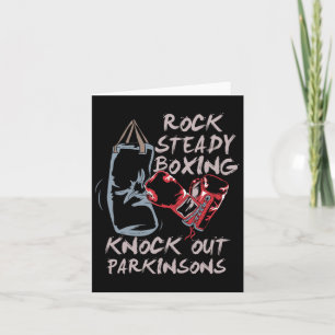 Cartão Rock Steady Boxnock Out Parkinsons