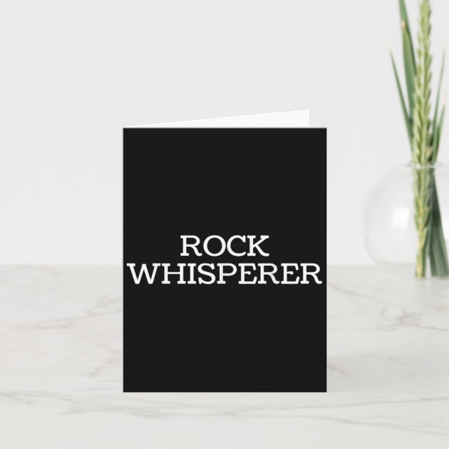 Cartão Rock Whisperer - Funny Geologist Stone Rock Collec (Frente)