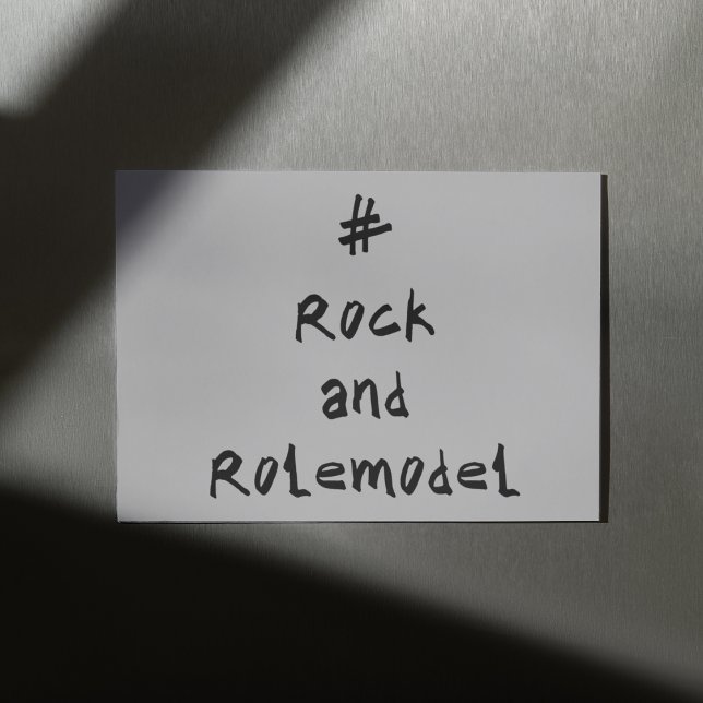 Cartão #RockandRolemodel - Preto. (Criador carregado)