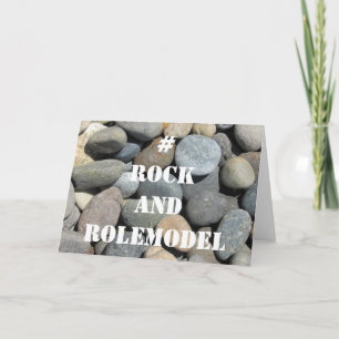 Cartão #RockandRolemodel - White on Rocks editável.