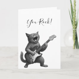 Cartão Rocker Cat Card