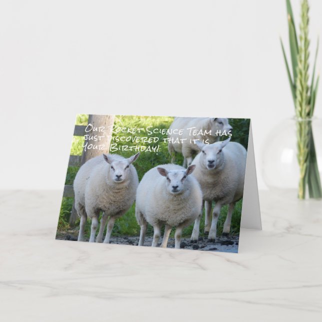 Cartão Rocket Science Birthday (Frente)