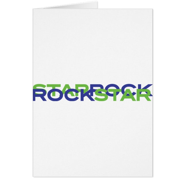 Cartão rockstar (Frente)